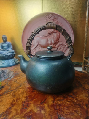 新 日本玉川堂老銅壺，無形文化財，年代為明治晚期，三代玉川堂堂主