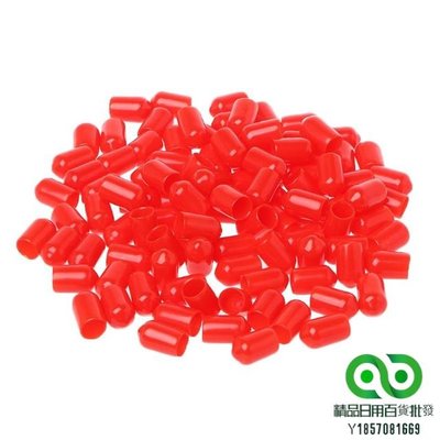 Dudu 100PCS 6mm 紅色保護套橡膠蓋 SMA 連接器防塵帽【精品】