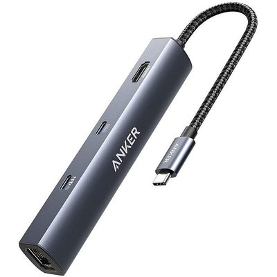 集線器 Anker USB C Hub, PowerExpand 6-in-1 USB C PD Ethernet Hu