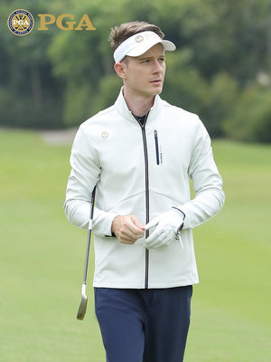 美國PGA高爾夫外套 男士防風保暖上衣 吸光發熱內里服裝男裝