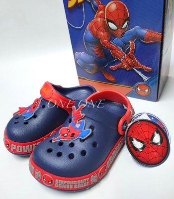 蜘蛛人布希鞋兒童涼鞋涼拖鞋防水涼鞋防水拖鞋Spider-Man