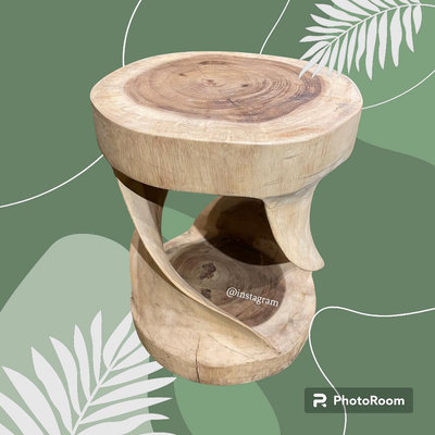 桃園國際二手貨中心-----北歐木墩實木圓形木樁凳子 創意原木造型實木椅  造型花架 藝品架 （多用途）