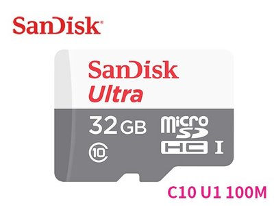 「阿秒市集」Sandisk Ultra microSD TF 32G 32GB 100M C10 記憶卡 無轉卡