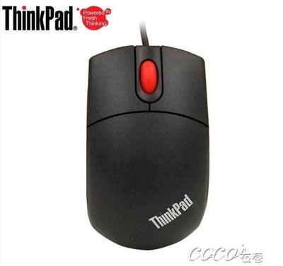 【有公司有保證】滑鼠 聯想ThinkPad有線滑鼠 IBM小黑經典磨砂USB滑鼠31P7410