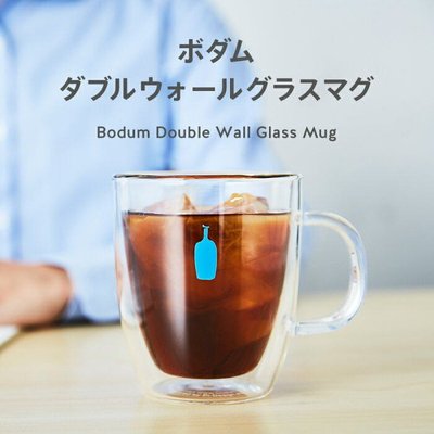 Blue bottle cafe 藍瓶咖啡 雙層玻璃杯