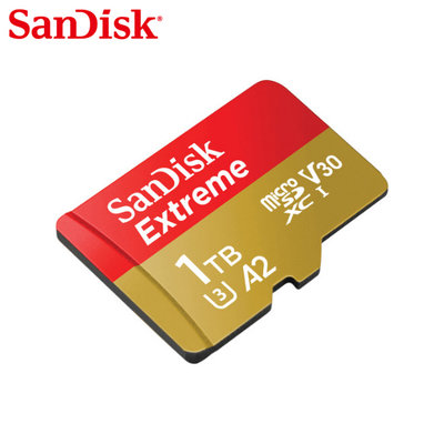 SanDisk 1TB Extreme A2 V30 U3 microSD 記憶卡 公司貨 (SD-SQXAV-1TB)
