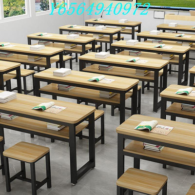 課桌椅培訓班學校輔導班補習班圓角學習桌書桌椅中小學生培訓桌