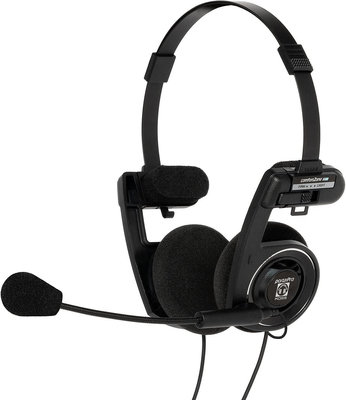 [4美國直購] Koss Porta Pro 3.5mm 頭戴式會議耳機含麥克風 Communication Headset