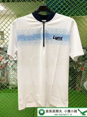 [小鷹小舖] [團購] LYNX GOLF 高爾夫 男士 短袖POLO衫 吸汗速乾 聚酯纖維92% 彈性纖維8%