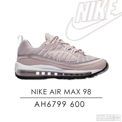【QUEST】 NIKE AIR MAX 98 粉色 粉紅 氣墊 女鞋 休閒 運動鞋 慢跑鞋 反光 AH6799 600