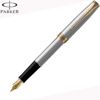【Pen筆】法國製 PARKER派克 卓爾鋼桿金夾鋼筆F尖 P1931505