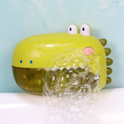 現貨 寶寶洗澡玩具兒童小恐龍網紅吐泡泡機玩具全自動起泡泡器浴室戲水