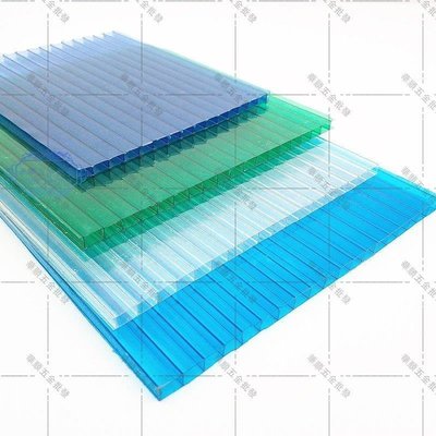 【華順五金批發】PC陽光板透明中空板防紫外線雙層空心板溫室大棚保溫板
