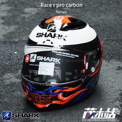 ❖茂木站MTG❖ SHARK RACE-R PRO CARBON 全罩 安全帽 羅倫佐。LORENZO 2019 火焰