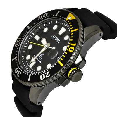 【金台鐘錶】SEIKO 精工錶 PROSPEX 43mm 太陽能 潛水錶 鍍黑 水鬼 SNE441 SNE441P1