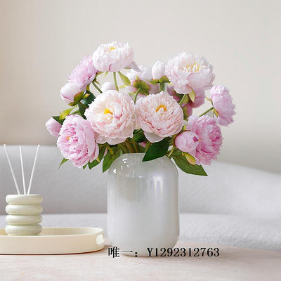 仿真花ladylike 高品質仿真花芍絹花 客廳餐桌花假花花束套裝裝飾擺件假花