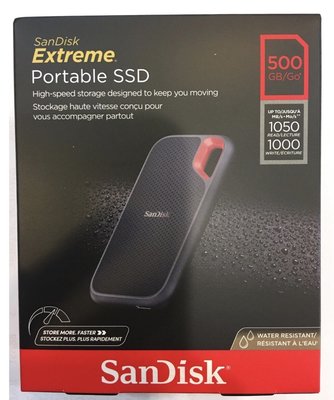 【台灣公司貨】Sandisk Extreme SSD E61 500Gb 行動固態硬碟 V2  USB3.2 500G