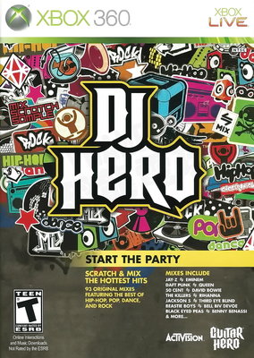 【二手遊戲】XBOX360 DJ 英雄 DJ HERO 英文版【台中恐龍電玩】