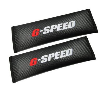 愛淨小舖-【PR-19】G-SPEED CARBON 汽車舒適寬版Carbon碳纖紋 安全帶護套 保護套 2入