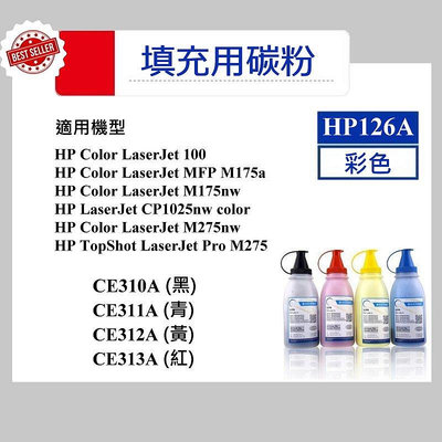 【酷碼數位】可填充碳粉 hp 126a CP1025 CP1025nw 碳粉匣HP126A CE310A CE311A CE312A CE313A