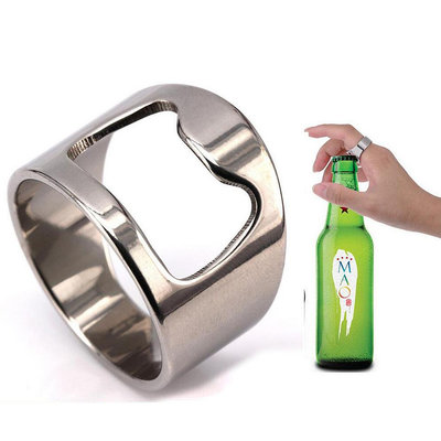 新款酒吧夜店手指開瓶器徒手創意個性搞怪戒指家用多用途啤酒起子