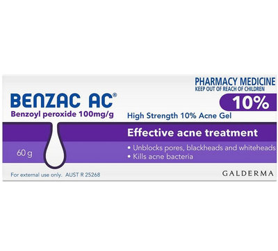 澳洲直運-倍克痘Benzac AC 10% 60g 抗痘專用凝膠