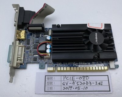技嘉 GV-N520D3-1GI GT520 顯卡 顯示卡 PCI-E PCIE-080