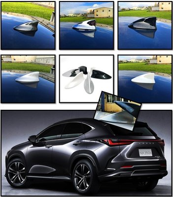 圓夢工廠 Lexus 2022~on NX200 NX250 NX350 NX450 鯊魚鰭蓋 黑 銀 白 鍍鉻 碳纖紋