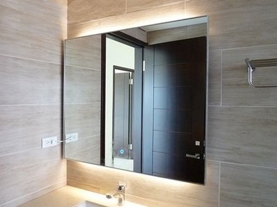 《台灣尚青生活館》摩登衛浴 NA-598 觸控感應燈鏡 化妝鏡 浴鏡 明鏡 浴室鏡子