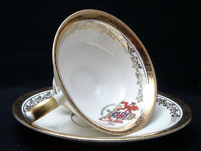 小 西 洋 ☪ ¸¸.•*´¯` 德國製Alka Bavaria "Luxembourg"重金咖啡杯&盤