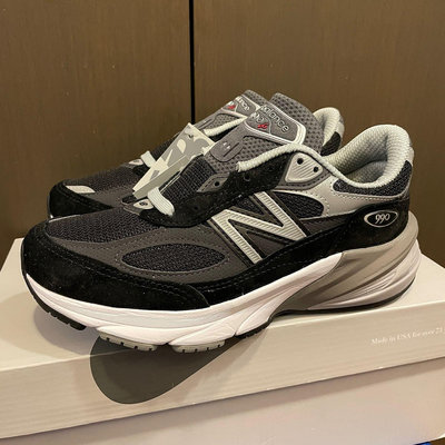 現貨 New Balance 990V6 黑灰 美國製 W990BK6 女鞋 D楦 麂皮