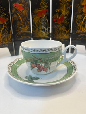 日本瓷器 Noritake則武 貝殼標 皇家果園系列咖啡杯
