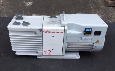 艾德華BOC EDWARDS RV12油式真空幫浦(單相110V/220V兩用)抽冷媒、翻模、真空脫泡機可用
