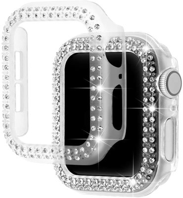 森尼3C-於Apple Watch保護殼6 5 4 3 2 1 se 鑽石錶殼38Mm 40Mm 44Mm 42Mm保護殼錶帶-品質保證