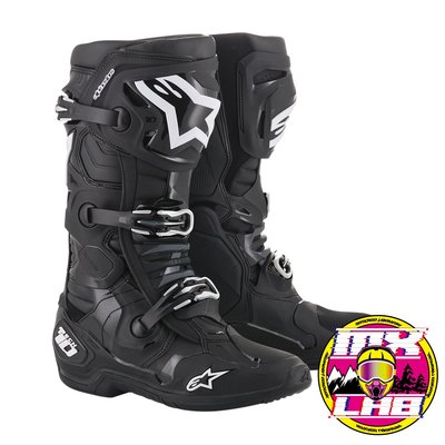 𝕸滑胎實驗室𝖃 Alpinestars® Tech 10 黑色 頂級 車靴 越野靴 防摔 越野 滑胎 林道