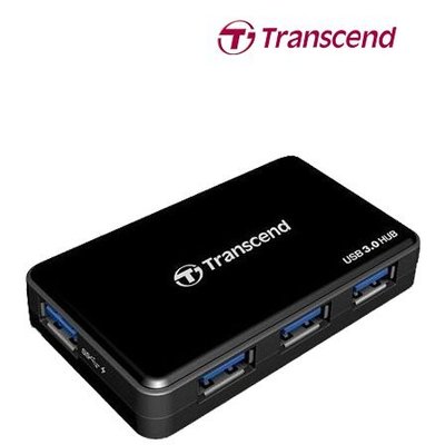 創見 Transcend 極速 USB 3.0 4埠 HUB 集線器 附變壓器 二年 保固 (TS-HUB3K)