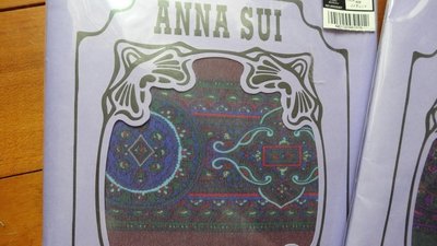 日本原裝Anna Sui圖騰黑色/紫色褲襪不透膚色款~賣場Anna Sui均一價450