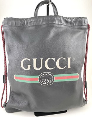 [我是寶琪]  Gucci 塗鴉 drawstring 後背包