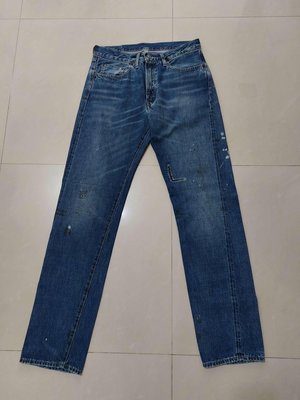 美國 Levi's 501 501ZXX 54501 大E LVC 赤耳布邊 破壞加工補釘 貓鬚 水洗 丹寧 牛仔褲