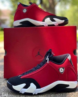 （土豆）Air Jordan 14 “Gym Red  公牛 黑紅 籃球跑步鞋 487471-006