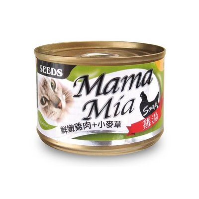 SNOW的家【訂購】聖萊西 Seeds MamaMia 雞湯餐罐-雞肉+小麥草170g (80040578