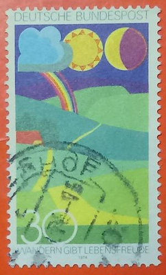 德國郵票舊票套票 1974 Walking