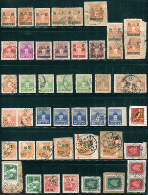 (100)早期台灣舊郵票---共九十二張
