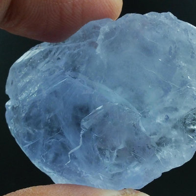 藍螢石原礦09–41.1公克。珍藏水晶