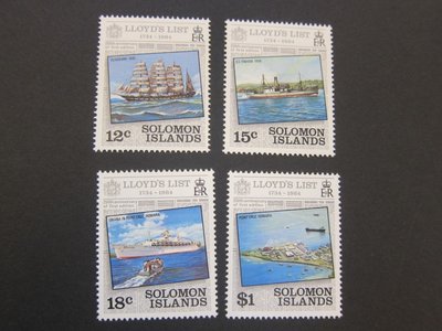 【雲品二】所羅門群島Solomon Islands 1984 Sc 521-54 set MNH 庫號#B534 87633