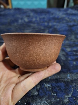 金欣古玩，大陸早期紫砂壺，稀有件五色土杯子茶杯拍賣／0135
