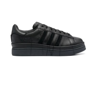 [全新真品代購-S/S23 SALE!] Y-3 黑色皮革 Hicho 厚底鞋 / 休閒鞋 (Y3) adidas