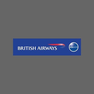 英國航空 藍 One world British Airways LOGO 橫幅 防水貼紙 行李箱 尺寸120x30mm