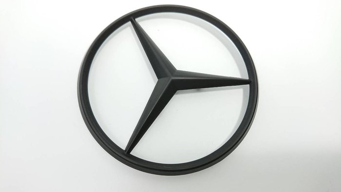 圓夢工廠賓士benz 星標10公分改裝消光黑後車廂標誌logo Mark Yahoo奇摩拍賣