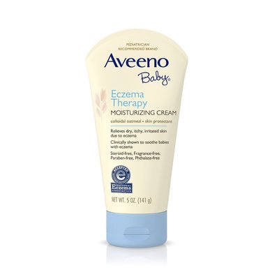 【雷恩的美國小舖】Aveeno寶寶天然燕麥低敏感乾癢舒緩無香保濕乳霜5oz(141g)